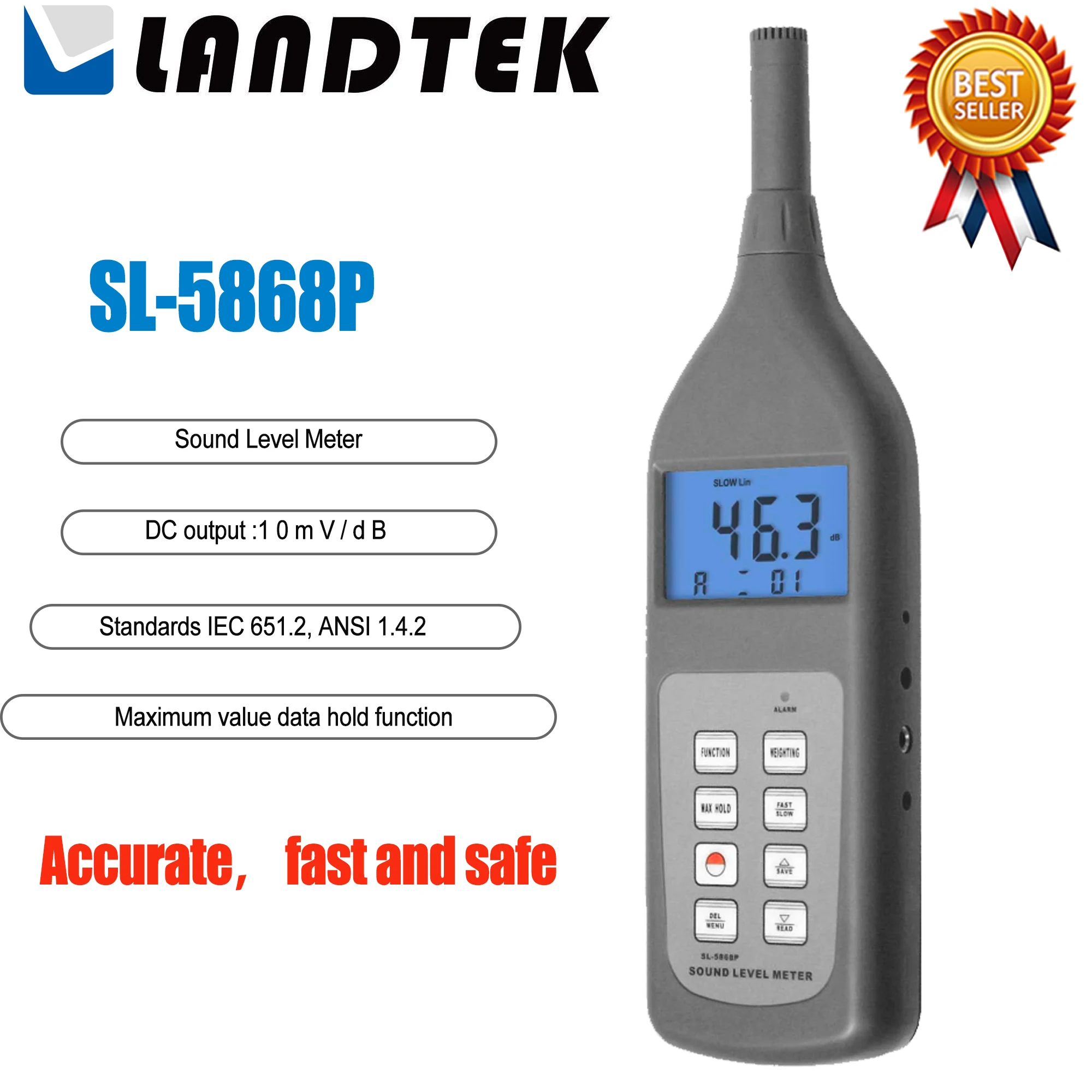 LANDTEK SL-5868P Professional, Precise and Efficient Use For Industrial Environmental Protectionand Research Department.