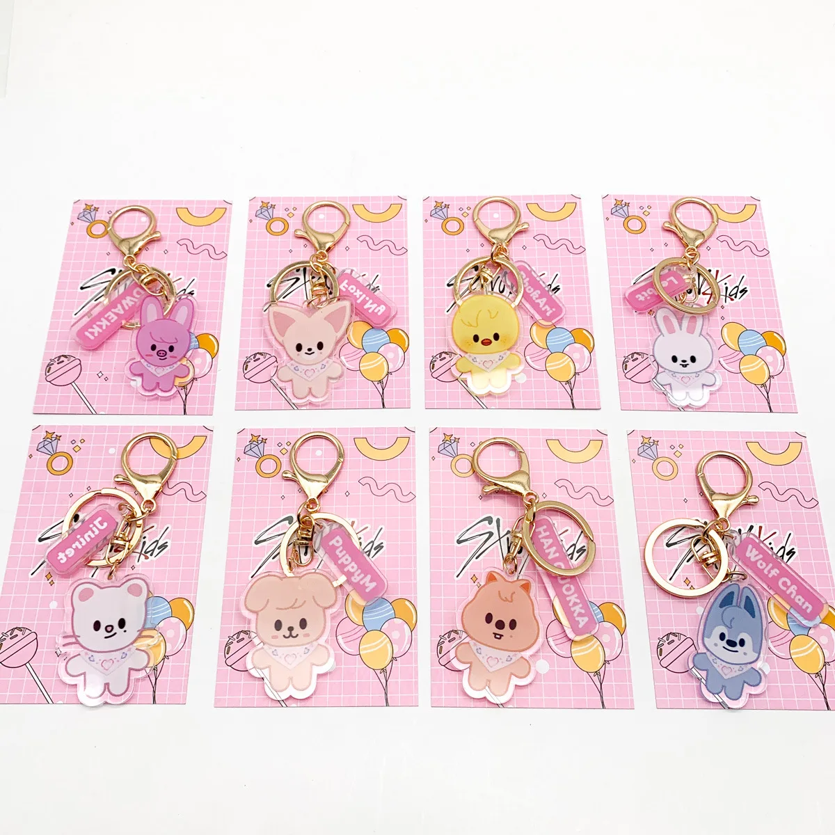 

Мягкая игрушка Skzoo Cartoon Animals Skz 5'Clock Doll Korean Wolfchan Leebit Dwaekki Stray Kids, милый акриловый брелок-подвеска, подарок для фанатов, игрушка