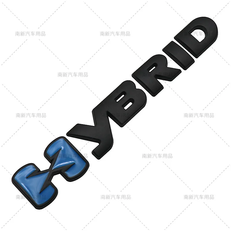3D ABS HYBRID Letter Emblem Rear Trunk Badge Sticker For Toyota Camry Mark X Reiz Hybrid Car Styling Refit Decor Accessories