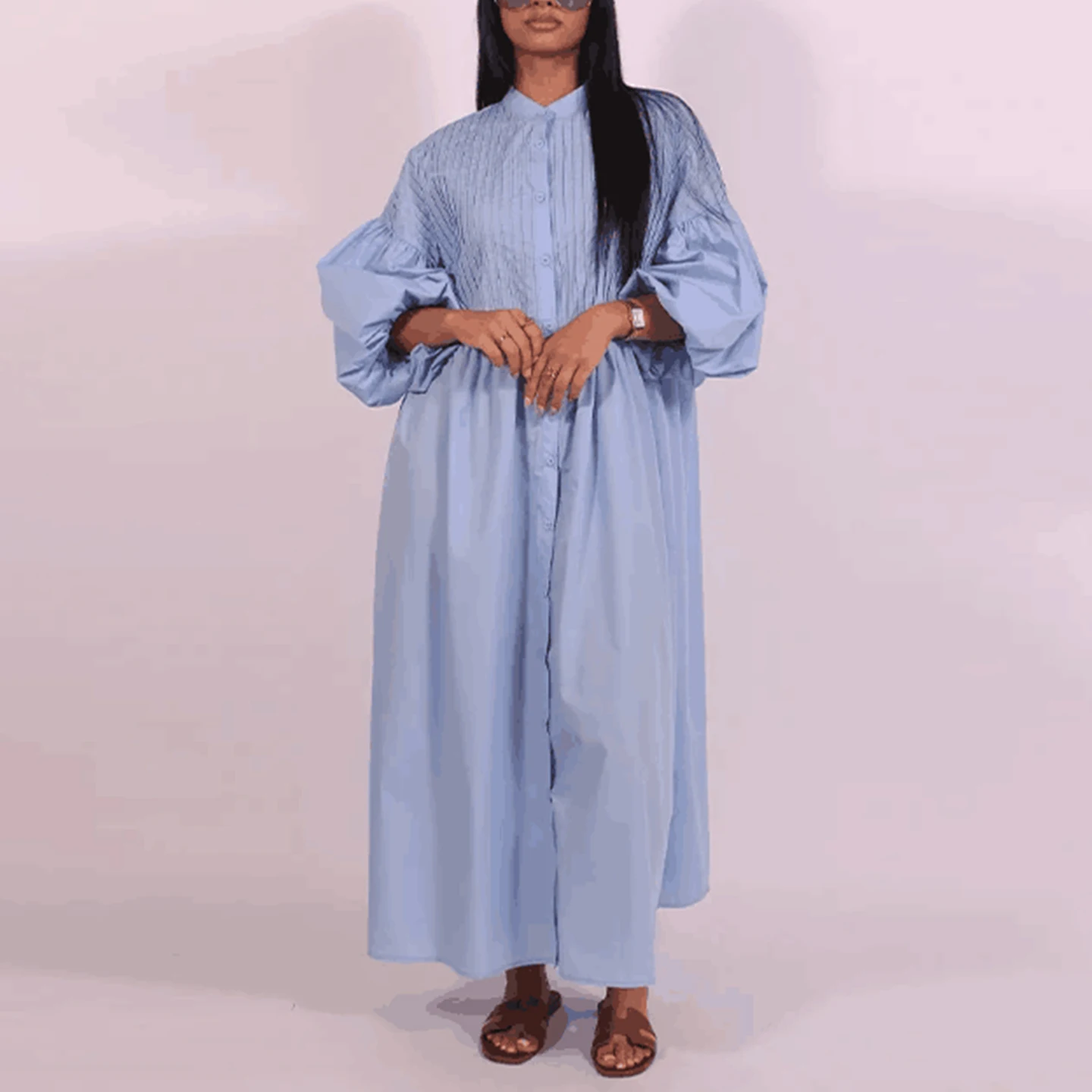 Été 2025 femmes Sle t-shirt couleur bouton bulle Sve Dstring décoration Dr fibre de Polyester ort Sve rond Ne