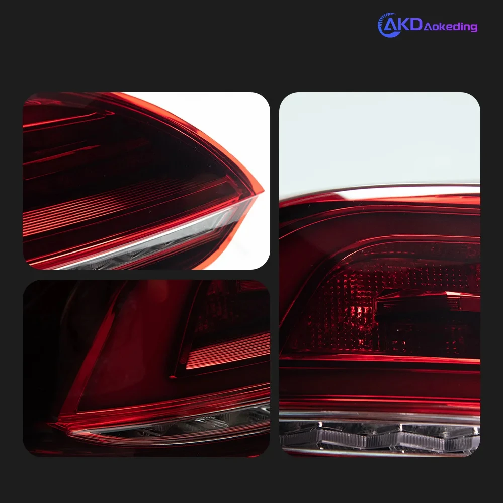 AKD Car Styling for VW Scirocco Tail Lights 2009-2014 Dynamic Smoke LED Tail Lamp LED DRL Signal Brake Reverse auto Accessories