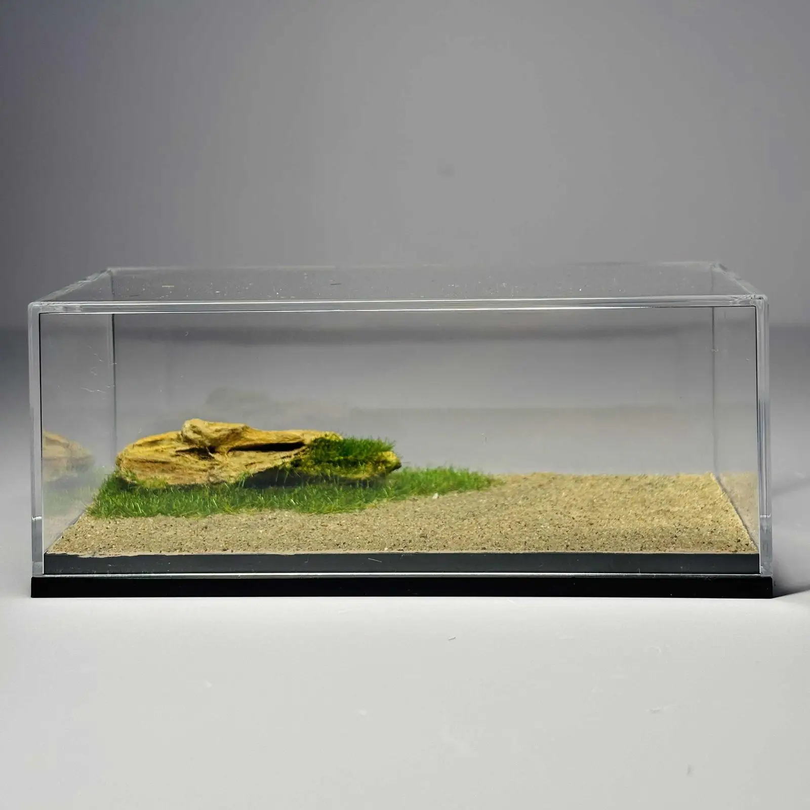 1/64スケールモデルカーディスプレイケース 車両ショーケース 家庭用オフィス用 合金カーモデルディスプレイボックス サンディワイルドネス収納ボックス