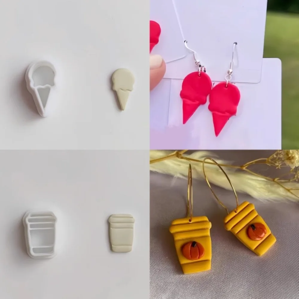 Mini-Eiscreme, Cupcake, Kaffee, Tee, geformter Tonschneider, Brot, Bierbecher, Formen für Ohrringe, Schmuck, Dekoration, Herstellung, Werkzeug-Set – Detail 5