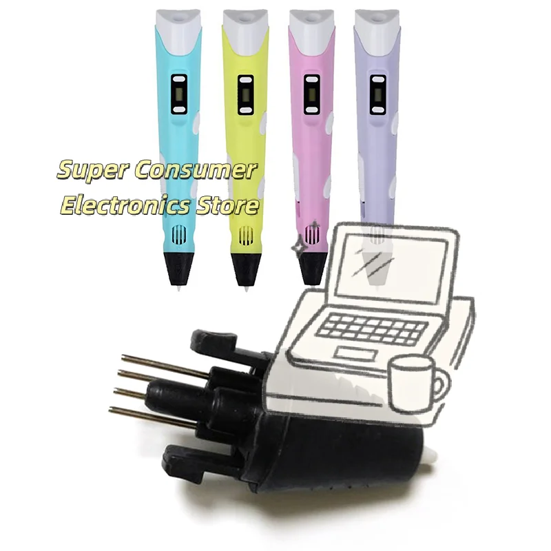 

Second Gen 3D Printing Pen Nozzle Replacement–5V Compatible,0.4mm Brass Tip for Smooth Extrusion,OEM-Grade Part