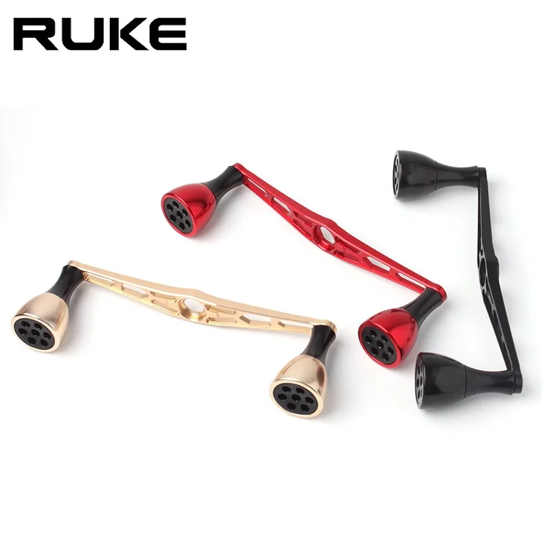 Ruke-mango de carrete de pesca, aleación de aluminio, longitud de 140mm, tamaño del agujero 8*5/7*4mm para carrete de pesca Abu/Dai/shim, balancín, accesorio DIY