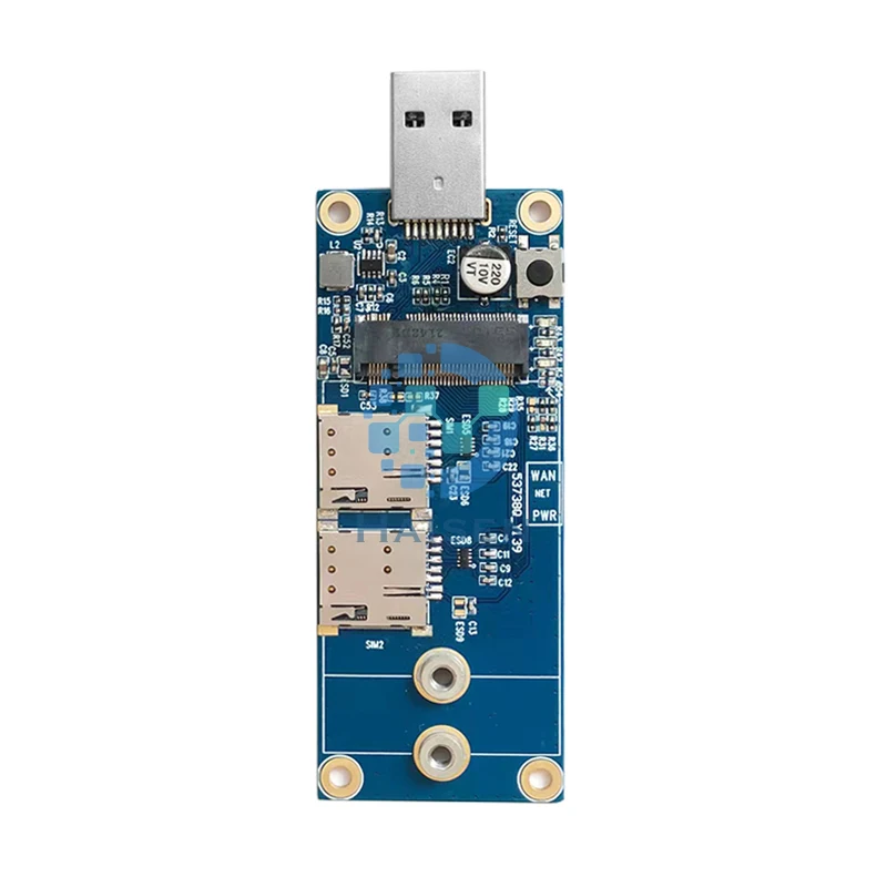 HAISEN M.2 to USB3.0 Development Board suitable for LTE 42*30mm and 52*30mm modules with M.2 94*31mm*18mm