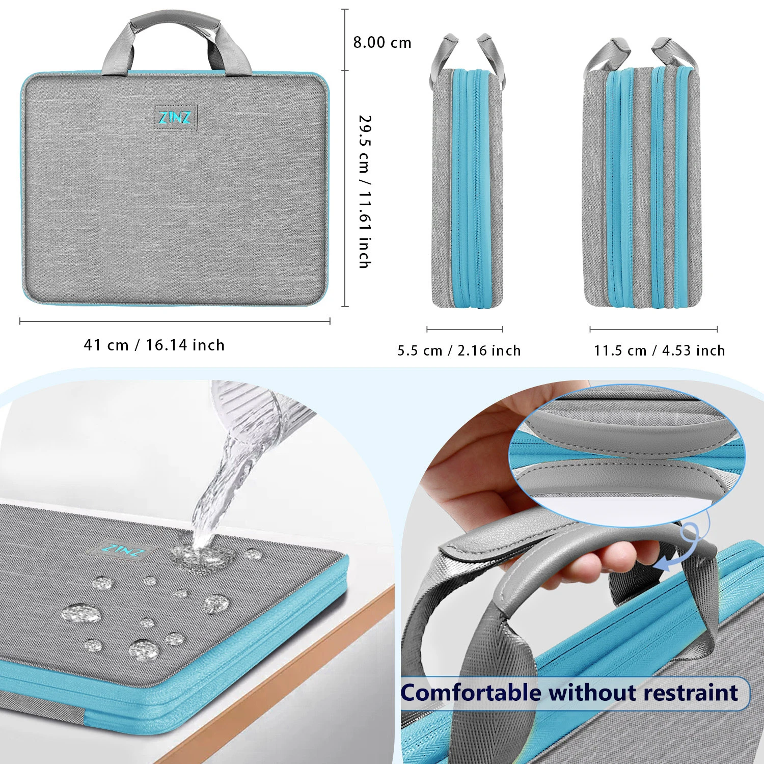 Imagem -02 - Maleta Multifuncional Expansível do Portátil Acessórios de Computador Bolsa do Armazenamento Bolsa para Notebooks Populares 15 16 15 156