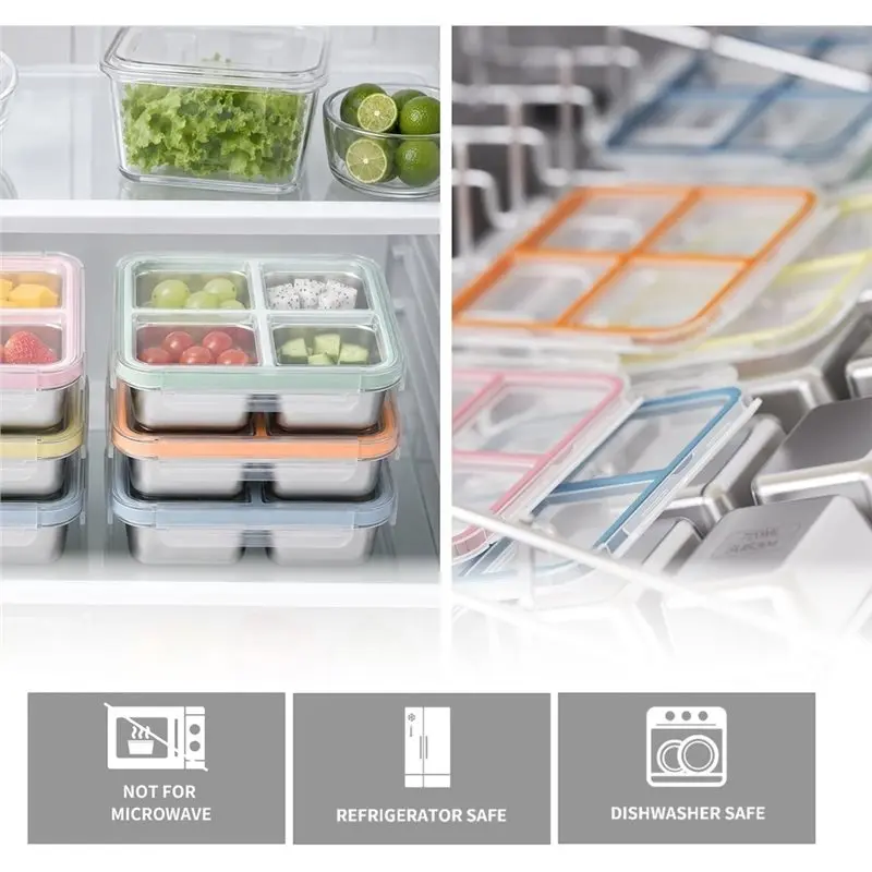 GIGI 4-pakowe pojemniki na prz – Food Storage Stainless Steel Containers recenzja i cena