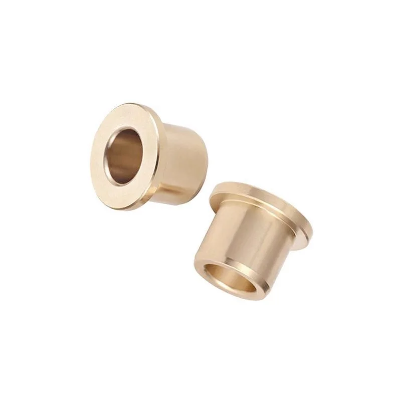Powder Metallurgy Oil Copper Bushing with Stepped Flange Self-Lubricating Bearing ID 12 13 15 30mm