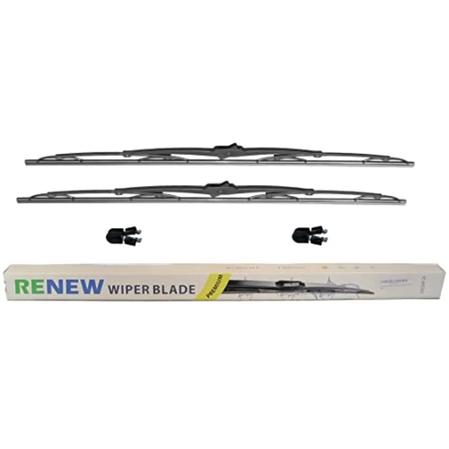 

32 Inch Wiper Blade Pair for RV or Motorhome with Standard 9mm J Hook or Large jumbo 12mm J Hook