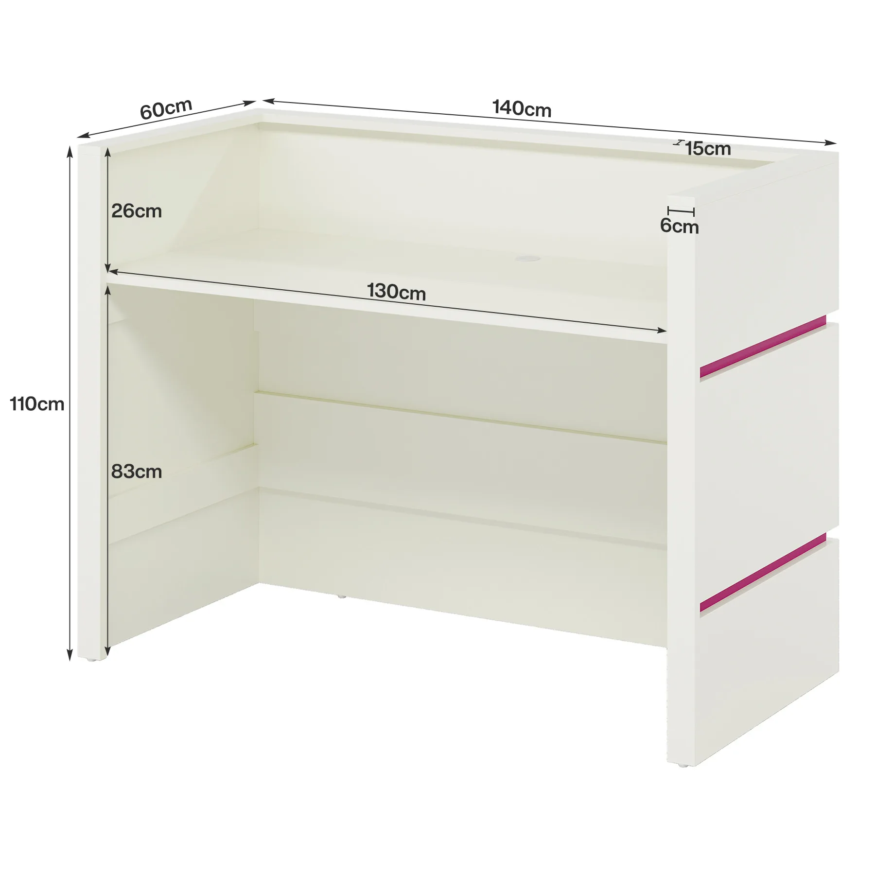 

Modern checkout page counter Bar simple clothing store Hotel welcome desk Reception desk Company office Front