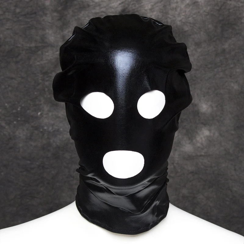 Elasticity Sexy Head Mask Cap Unisex Standard Seamless Fetish Hoods for Halloween Cosplay Party Hat Tactical Face Mask Games