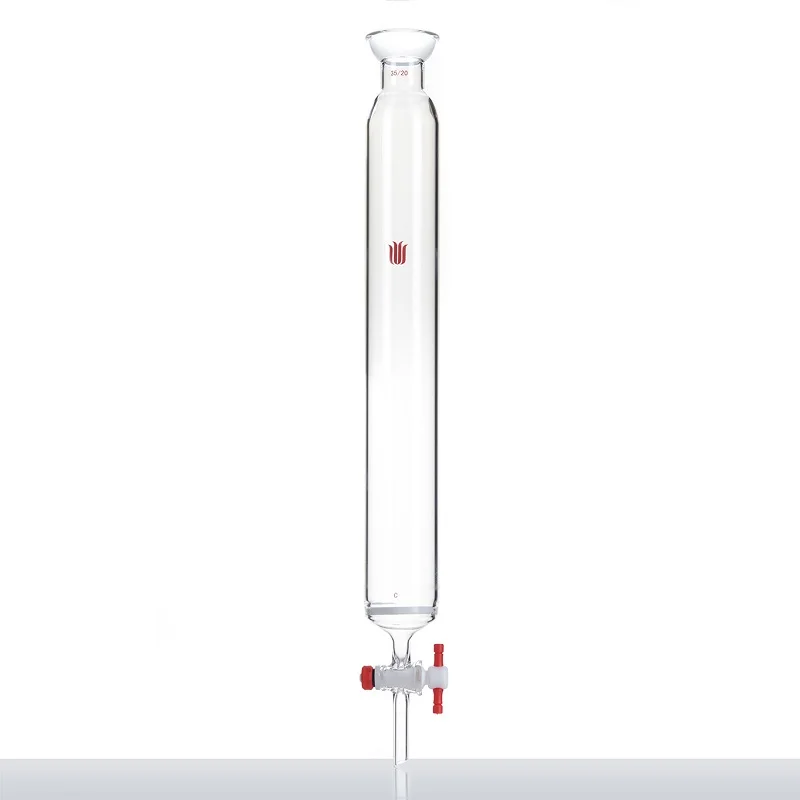 

SYNTHWARE Flash chromatography column with ball grinding mouth 35/20, Sand core G2, No hookup, 2mm PTFE aperture valve, C19