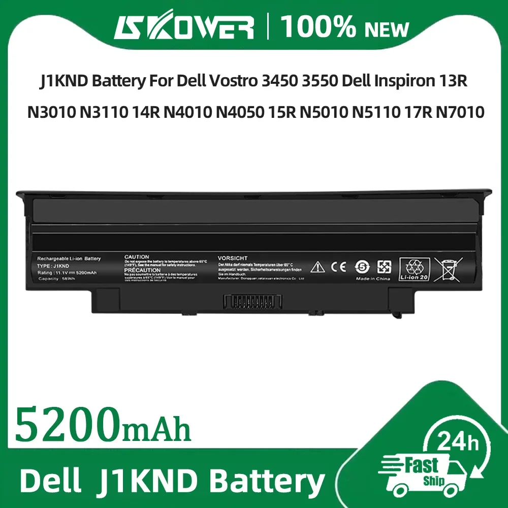SKOWER J1KND Battery For Dell Vostro 3450 3550 Dell Inspiron 13R N3010 N3110 14R N4010 N4050 15R N5010 N5110 17R N7010