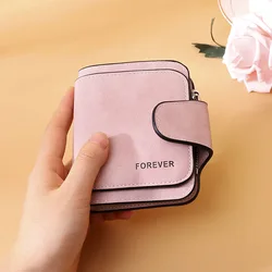 Portafoglio corto da donna in pelle PU porta carte multi-carta pochette moda pieghevole portafoglio da donna borsa Hasp morbido portamonete da donna