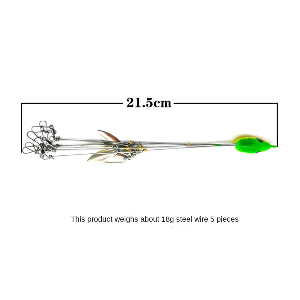 Fishing Group Lure Fishing Group Lure Extend 5 Arms Snap Swivel Spinner Fishing Group Attack Fishing Gear Fake Bait 18g