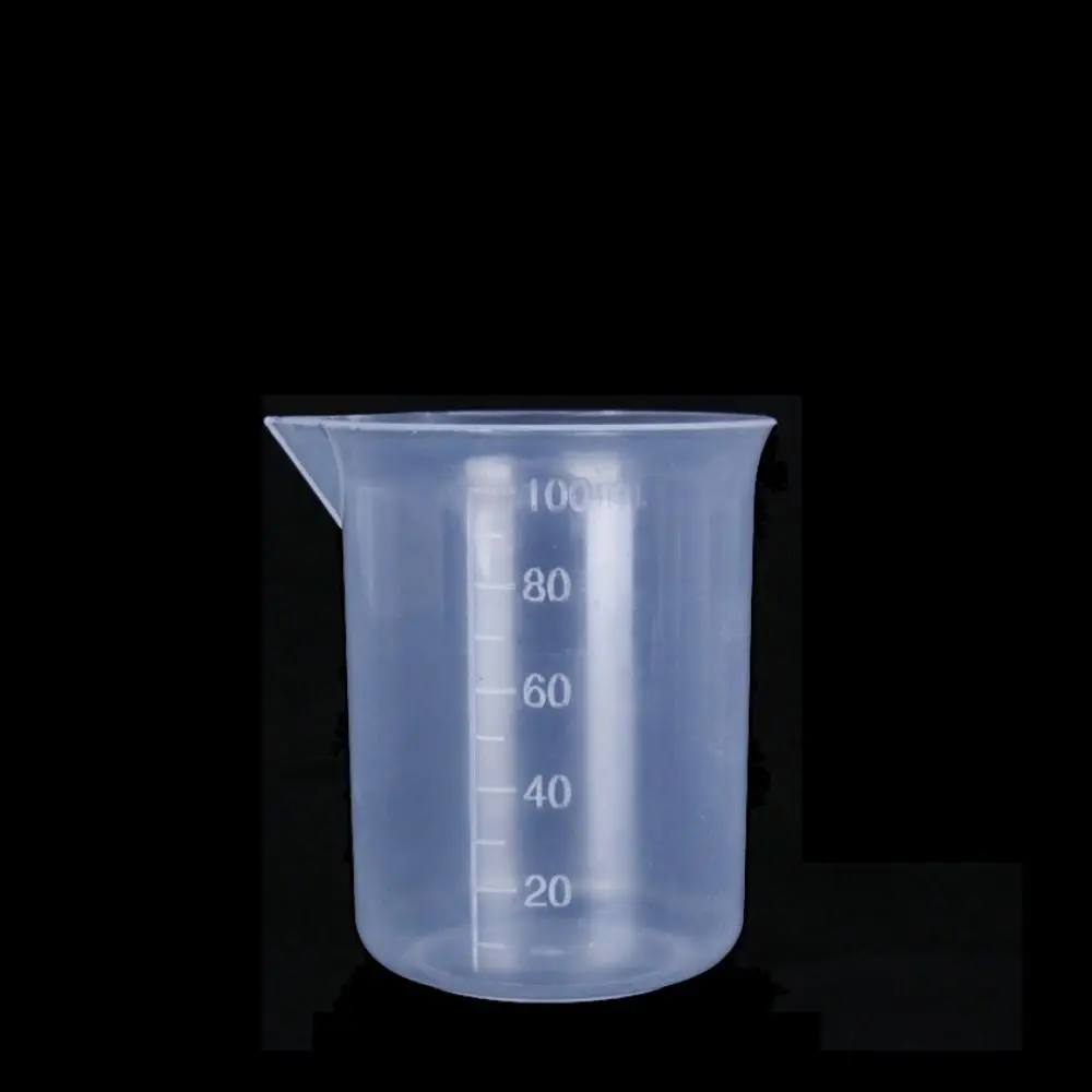 

Portable for Kitchen Laboratory Test Transparent Plastic with Scale Graduated Cylinder Mixing Cups Beaker Measuring Cup