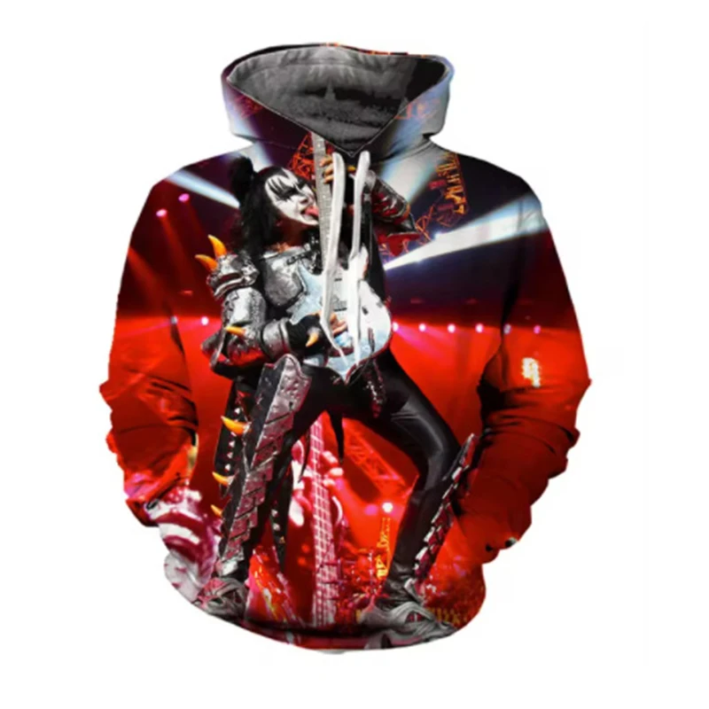 Autumn Kiss Rock Band 3D Print Hoodies Men Women Fashion Casual Sweatshirts Oversized Hoodie Pullovers Tracksuit Clothing