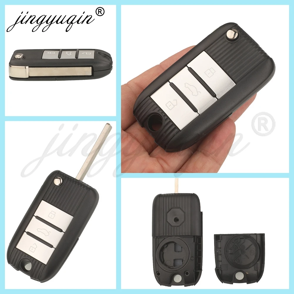 jingyuqin Schlüsselgehäuse für schlüssellose Smart-Fernbedienungen für MG ZX ZS EZS RX3 RX5 i6 i5 HS MG3 MG6 MG5 RX8 T60 ZTS Morris Garage ROEWE – Detail 3