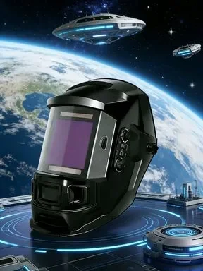 ORION BLACK ONYX F10 Auto Darkening Welding Helmet, Large View Screen 100x93mm, DIN5-9/9-13, External Adjustment, 4 Arc Sensors