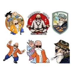 Personality Master Roshi Car Stickers Dragon Ball Anime Sticker protezione solare impermeabile Laptop Window Trunk Sticker