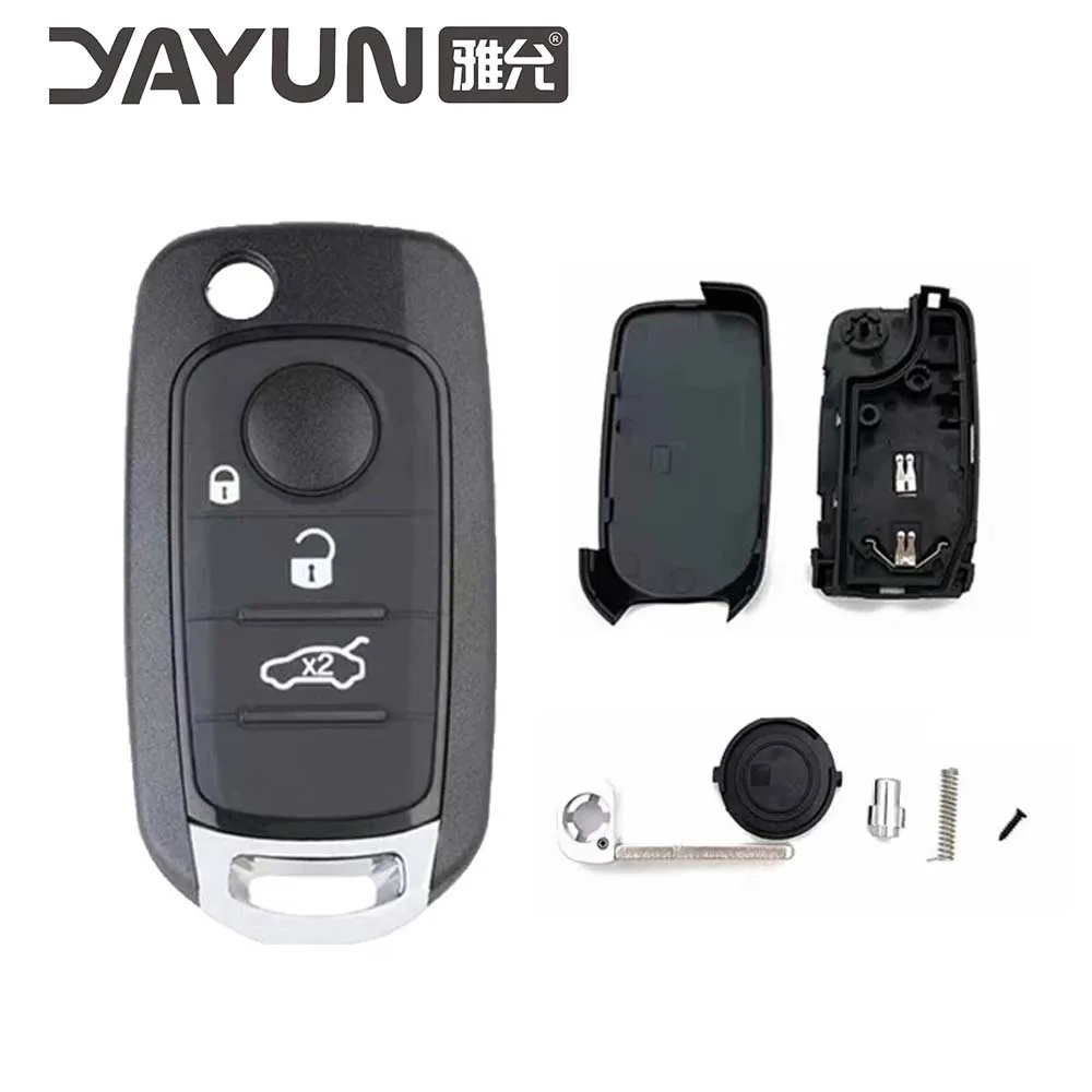 

YAYUN AKFTF108 AKFTF109 3/4 Buttons Remote Key Shell WITH LOGO For Fiat