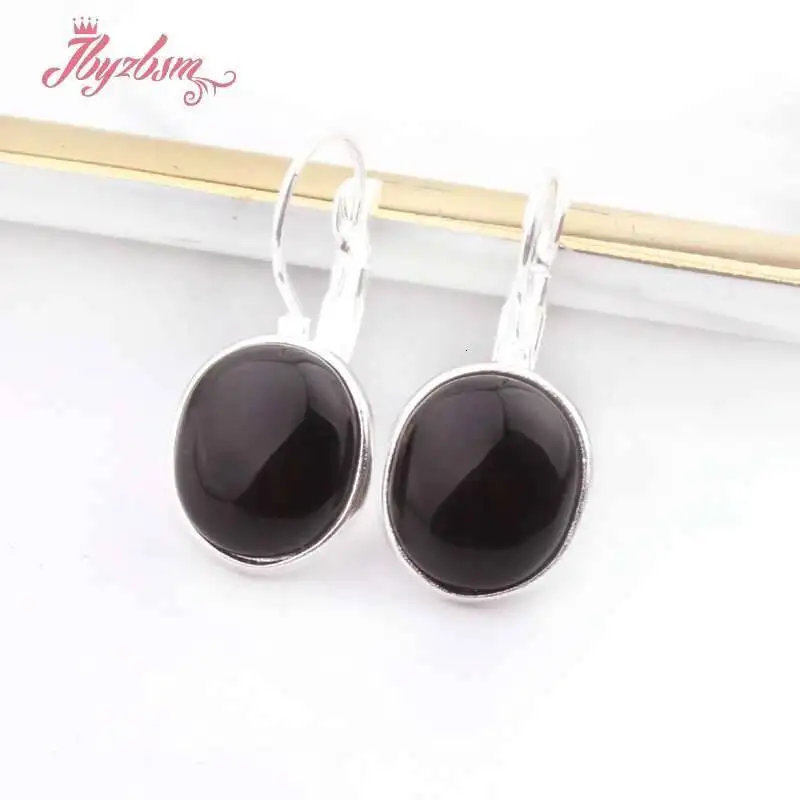 

10x12mm Oval Shape Cat Eye Agate Turquoise Natural Stone Beads For Fashion Jewelry Woman Xmas Gift Hook Earrings 1 Pair
