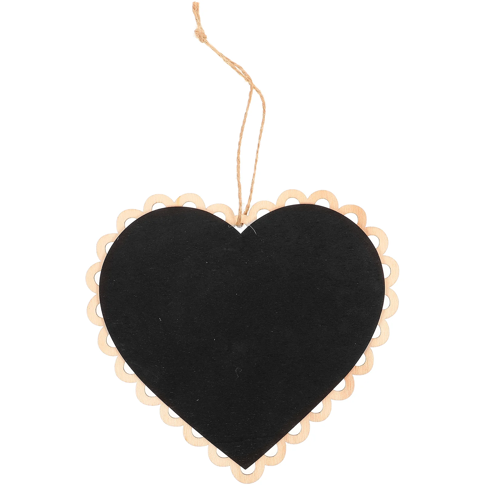 Heart Shaped Hanging Wooden Blackboard Chalkboard Wordpad Message Board Hanging blackboard Hanging chalkboard