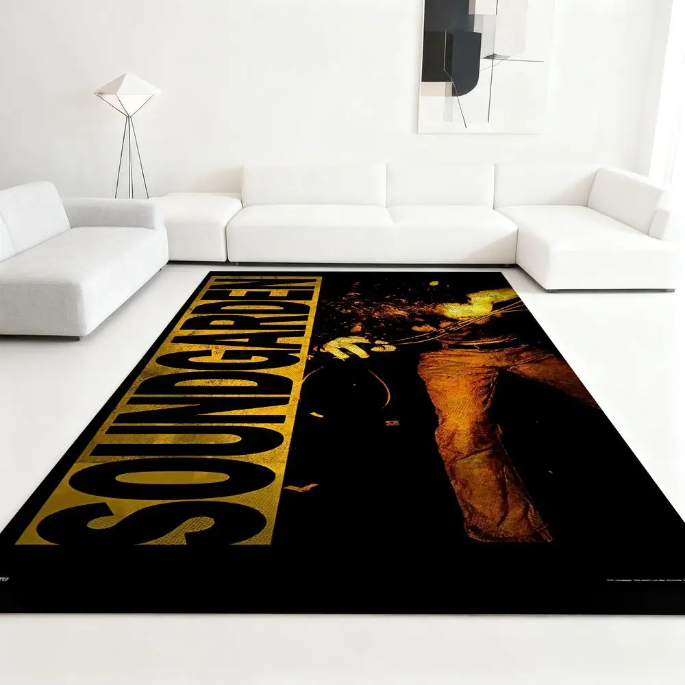 

Heavy Rock Band-s-Soundgardens Floor Mat Soft Thickened Absorbent Non-Slip Bedroom Living Room Door Mat Home Decor Flannel Rugs