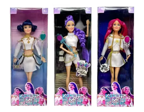 # @ # ￥. Kpop Demon Hunters Live-Action Figure Toy Set con canzone a tema Luci colorate Action Figures per fan Regali di compleanno per bambini