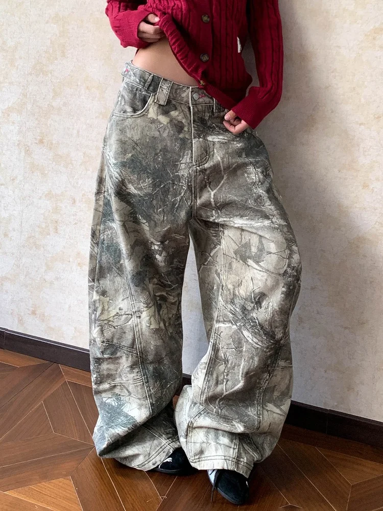 

Брюки Scimitar, женские утепленные брюки в американском стиле, весенние, бамбуковые, хлопковые, большие брюки-карго, на открытом воздухе, с широкими штанинами, минимализм, консервативный, пряный