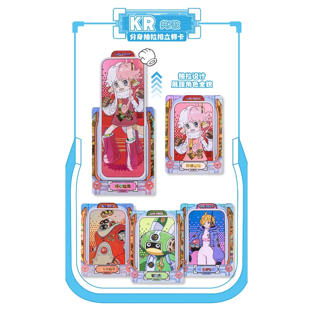 Kabao Original One Piece Collection Cards for Children Monkey D. Luffy Anime Sweet Commemorative Polaroid Cards Xmas Toys Gifts