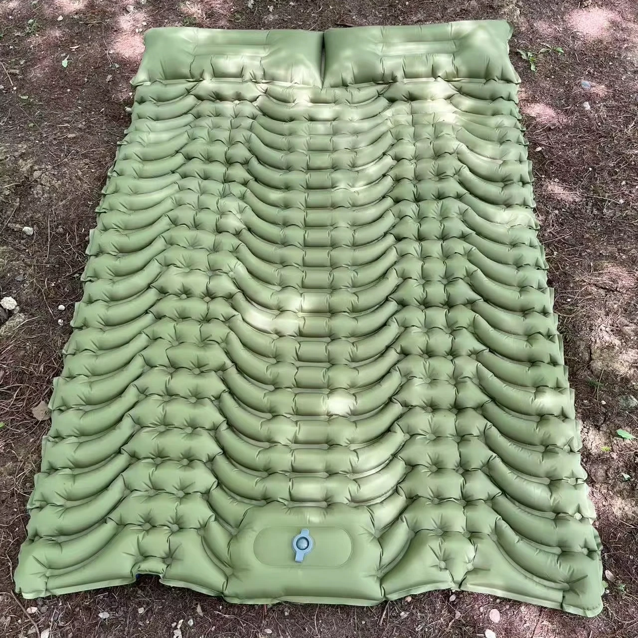 

Portable Backpacking Double Sleeping Pad Extra-Thick Camping Mattress 2 Person Inflatable and Ultralight Sleeping Mat