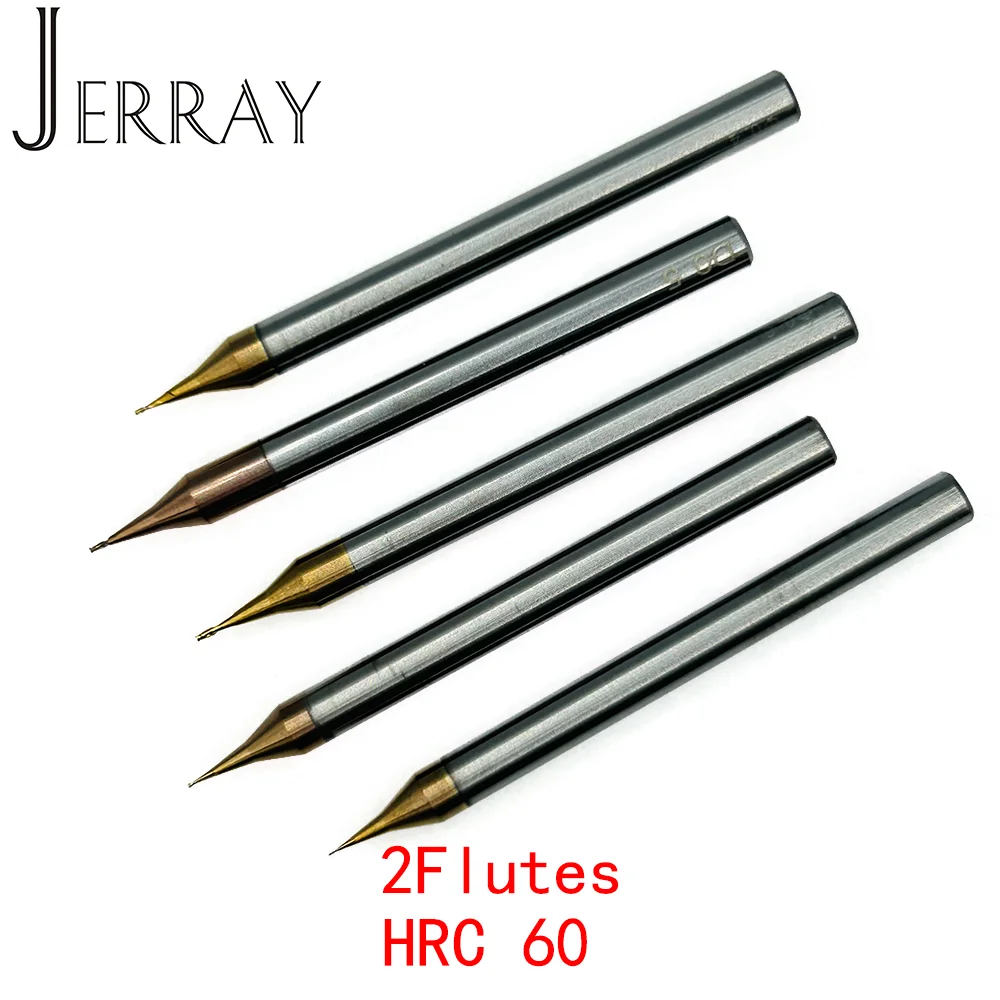 Imagem -06 - Carboneto de Tungstênio Fresa Pequeno Diâmetro Cortador Máquina-ferramenta Cnc Shanron Flautas Hrc60 0.2 Mm0.9 mm mm