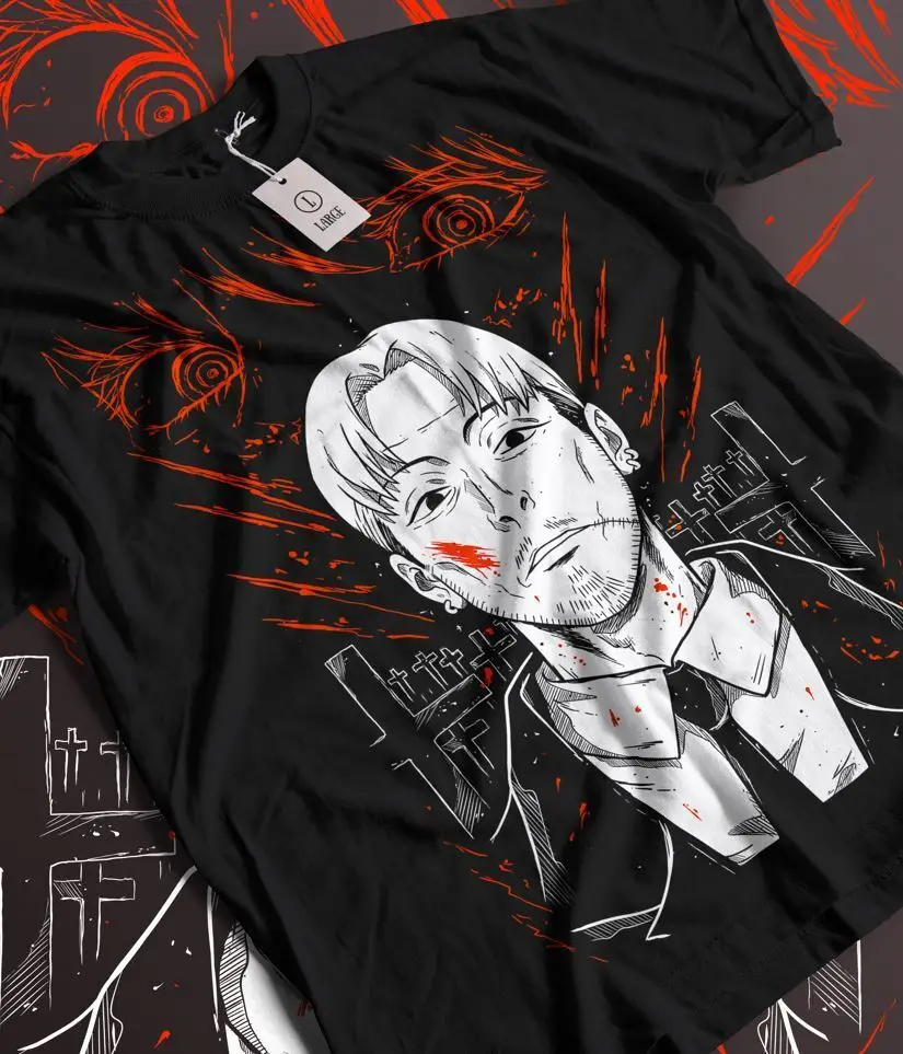 

kishibe T-Shirt Chainsaw Man Deat,Anime,Manga T-Shirt Graphic Tee All Size