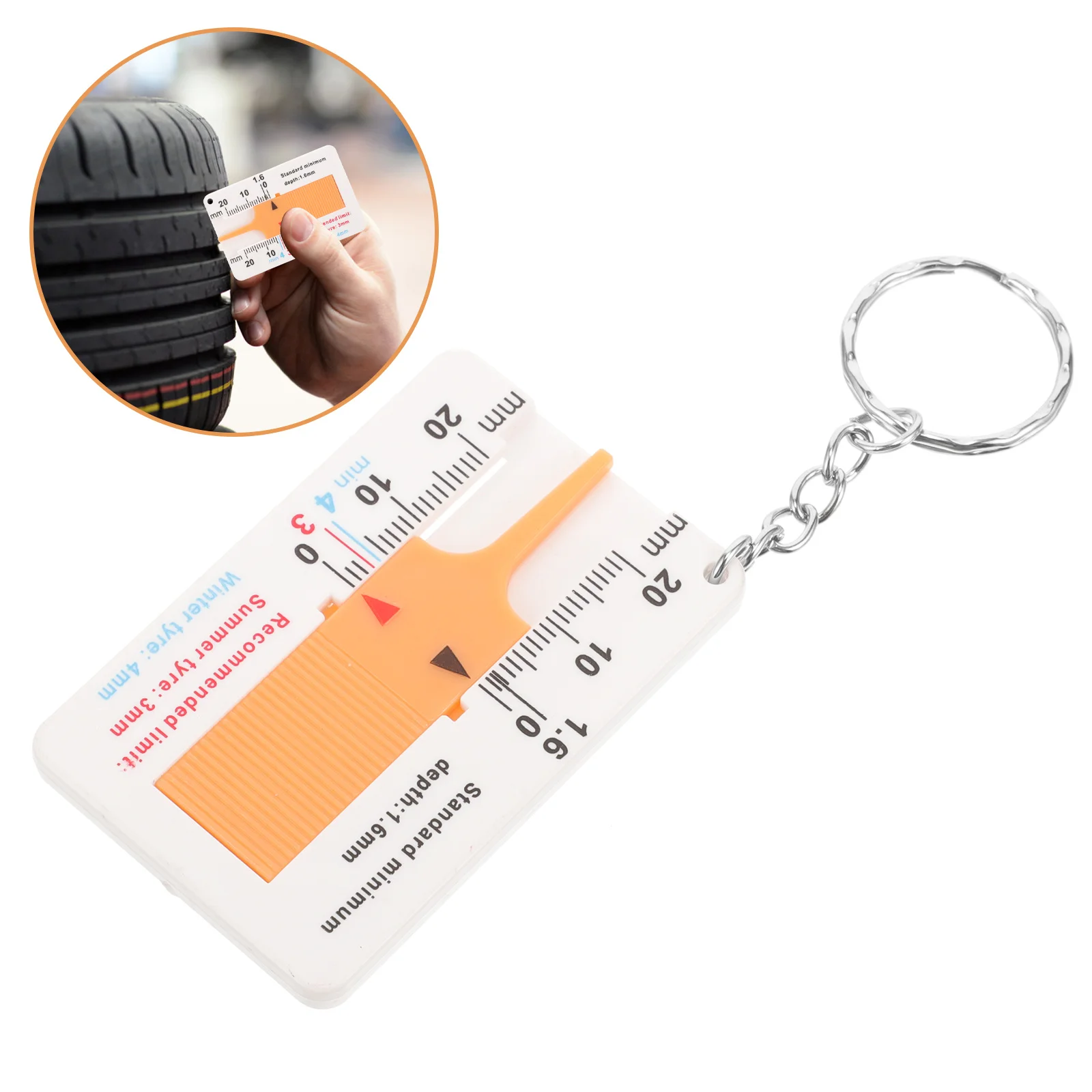 

5pcs Tire Tread Depth Gauge Sturdy Automotive Measurer Tool Portable Car Tire Gauge For Thread Depth Measurement Vehicle Safety