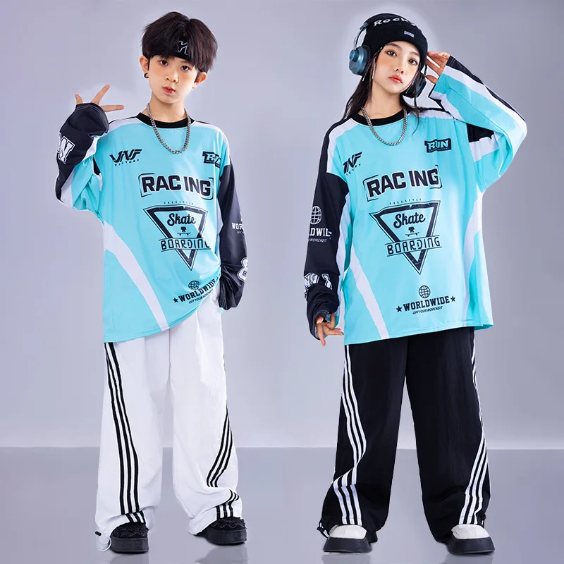 أزياء أداء هيب هوب للأولاد ، زي الصف الرياضي للطالب في اليوم ، الموضة ، العصرية ، الأطفال