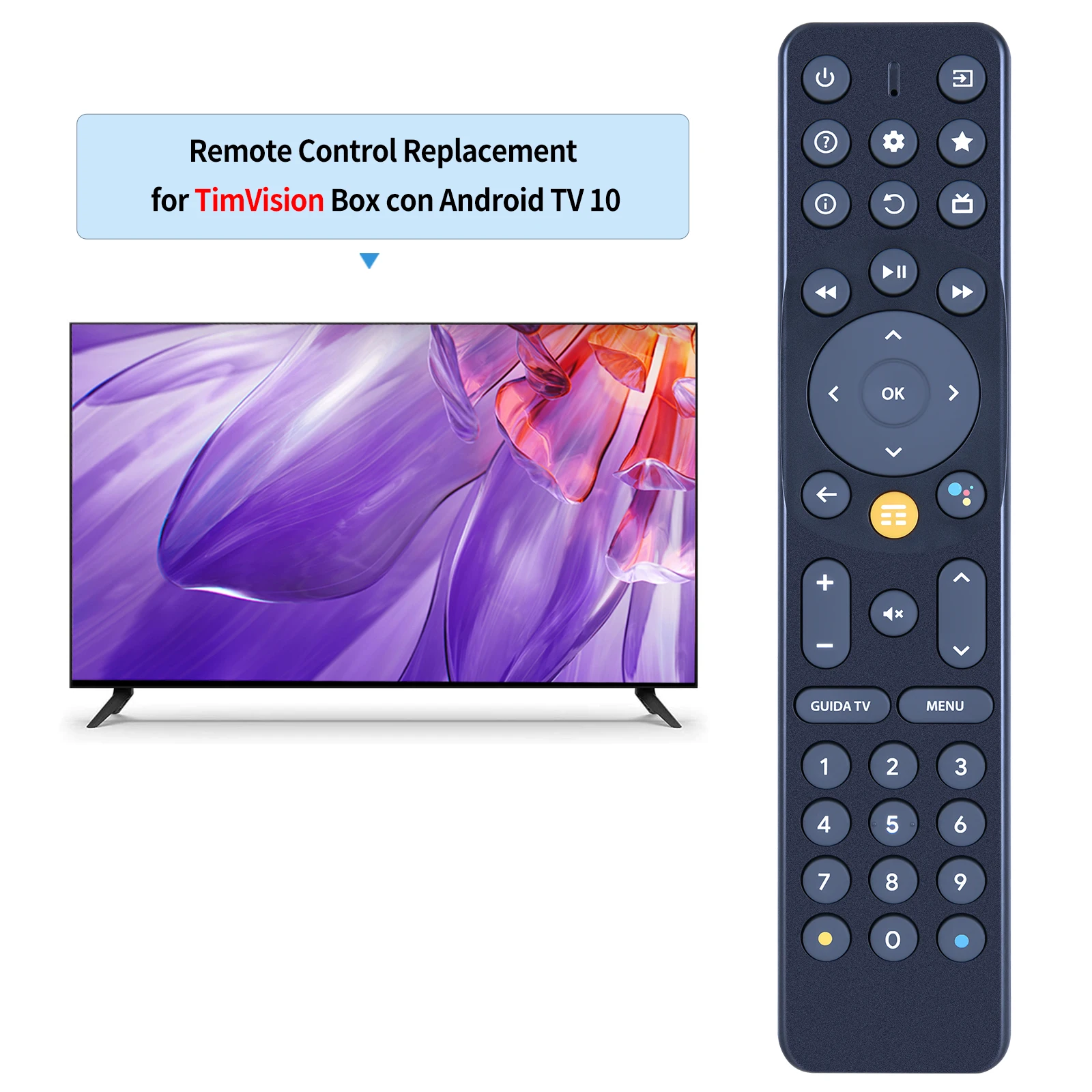 New Remote Control for TimVision Box con Android TV 10