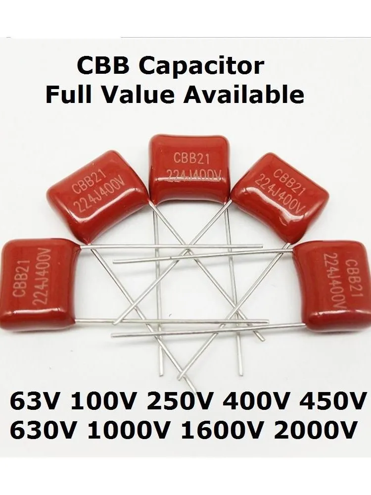 10szt 1600V 682 103 473 104 105 102 222 472 562 J 1.6KV 6.8NF 10NF 47NF 100NF 1UF 0.001UF 1NF 2.2NF 4.7NF 5.6NF CBB Kondensator — zdjęcie 2