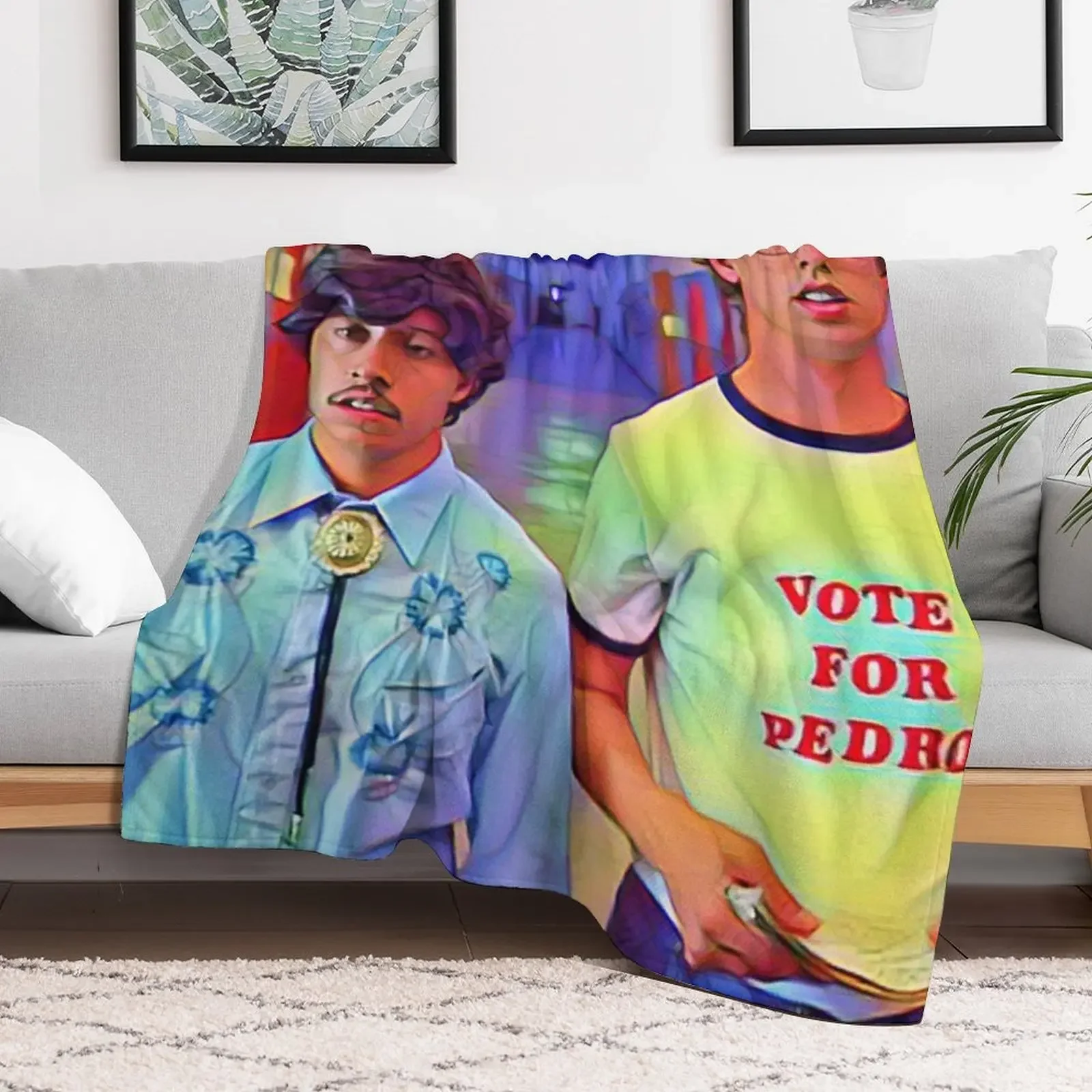 Vote for Pedro Napoleon Throw Blanket Fashion Sofas funny gift Blankets