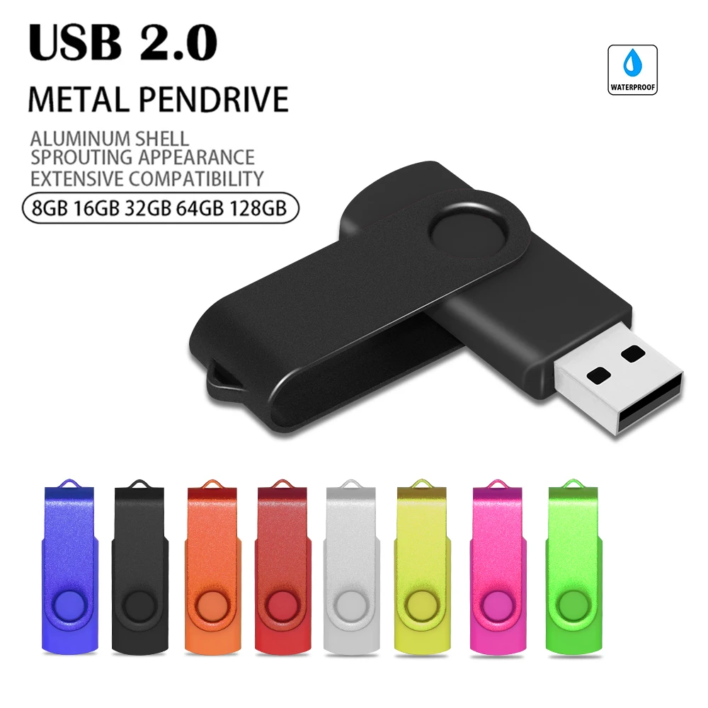 Colour USB Flash Drive Pen Drive 1GB 2GB 4GB 8GB 16GB Pendrive Memory Stick 32GB 64GB USB Stick Gift Free Custom LOGO