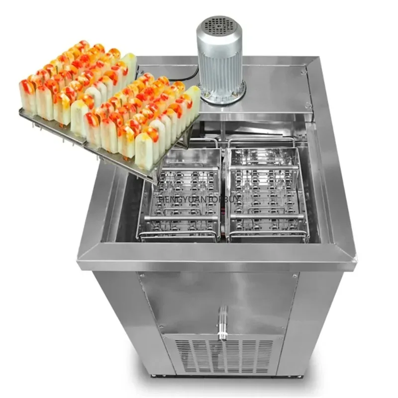 Commercial Popsicle Machine Ice Lolly Machine Machine 304 Stainless Steel With Double Moulds