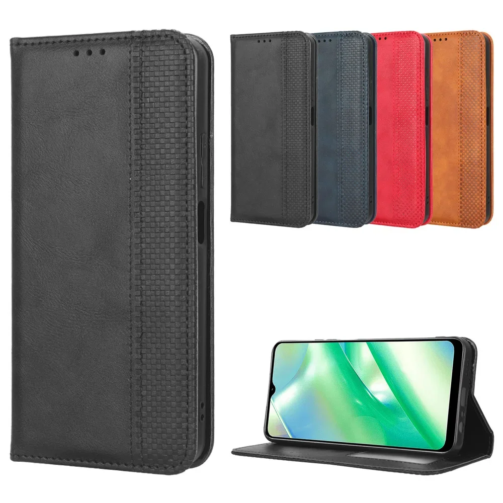 For Tecno Pova 6 Neo 6.78INCH 4G Luxury Case Retro Leather Wallet Book Magnet Auto Closed Flip Cover Tecno Pova6 Neo Phone Bags