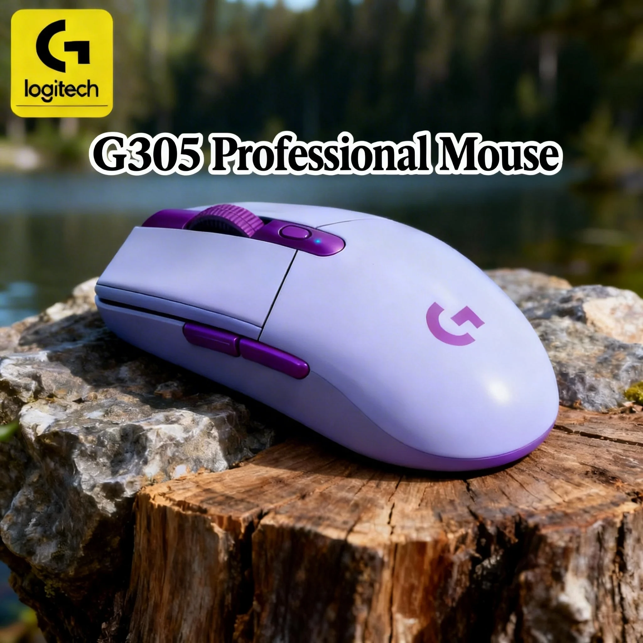 

[Удобный захват] Беспроводная мышь Logitech G305: Эргономичный дизайн для комфортного управления в любое время