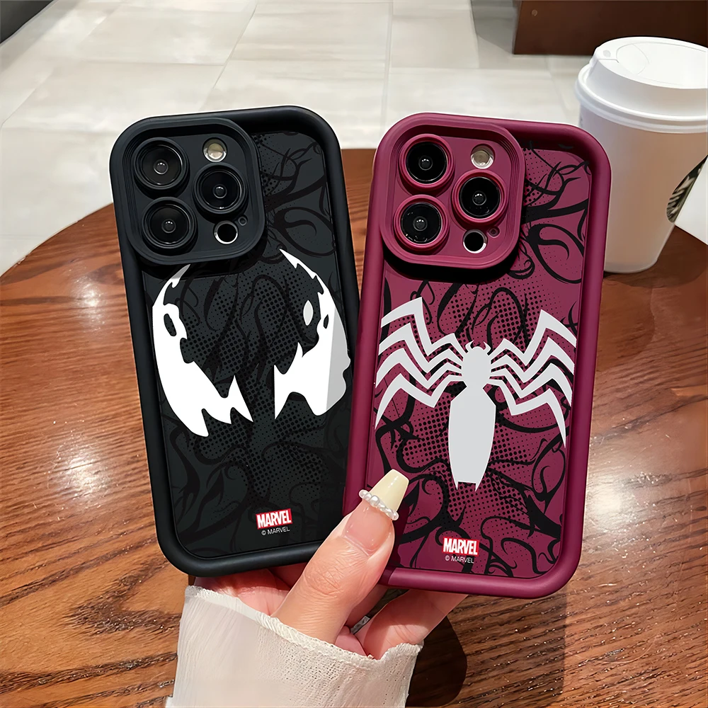 Super Hero Marvels Spider-Mans Camera Protection Case for IPhone 15 14 13 12 11 Pro Max Mini XR XS X 7 8 Plus Soft TPU Cover