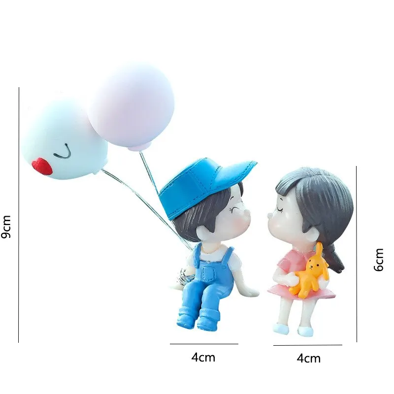 Car Couple Ornaments Car Interior Accessories Cute Kissing Couple Dolls Electric Car Decoration Ornaments Small Home Ornaments image 4