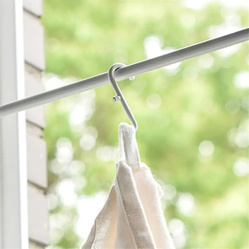 QX2E NonSlip Tension Curtains Rod 17-42inch for Curtains and Doorways Easy Setups