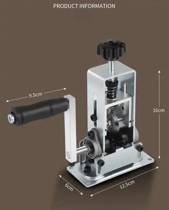 Wire Stripper Manual Wire Stripping Tool 1-25mm Cable Electric Peeling Machine Hand Crank Support Use with Hand Electric Drill