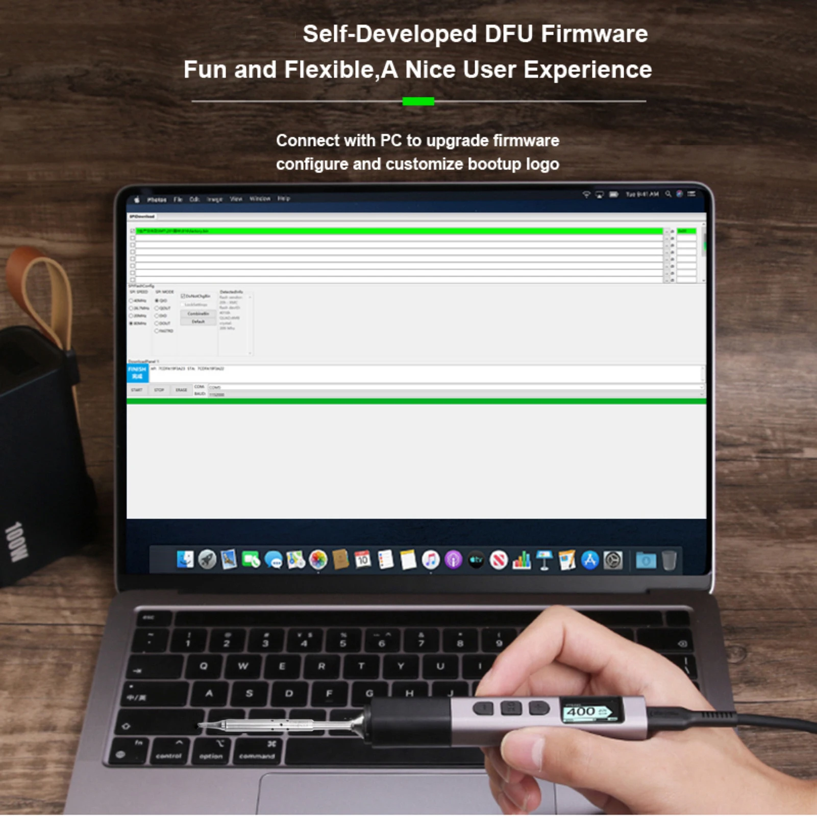 100W Portable Soldering Iron Kit Electric Soldering Fast to Heat OLED Screen Design and Intelligent Iron Pen Tool