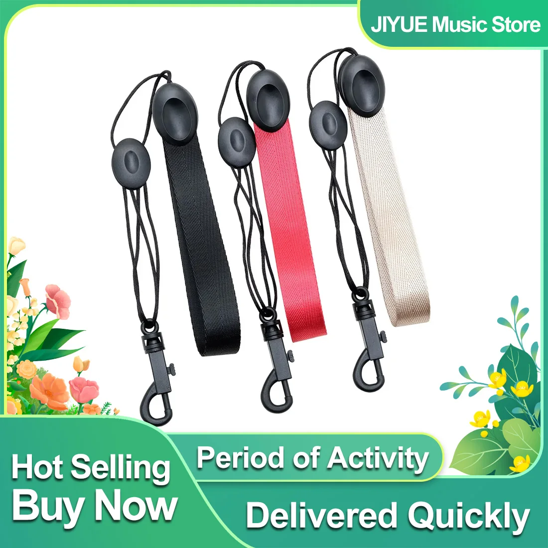SLADE Clarinet Saxophone Strap Adjustable Neck Strap Halter Neck Belt Nylon Strap Durable Wind Instrument Accessories & Parts